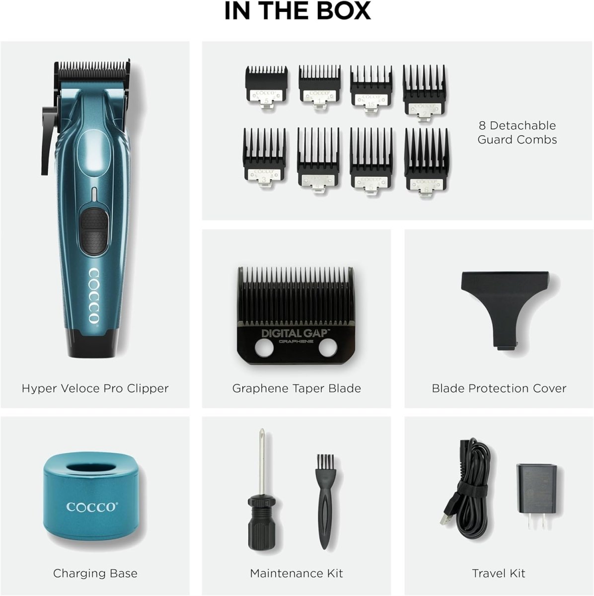 Cocco Hyper Veloce Pro Cordless Clipper - Kade Hair