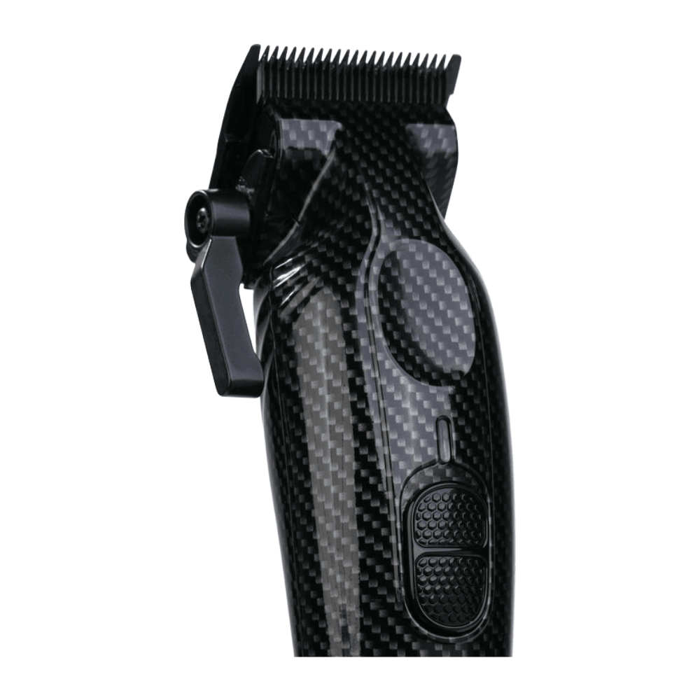 Cocco Hyper Veloce Pro Cordless Clipper w/ Digital Gap Ambassador Graphene Taper Blade + Charging Stand - Limited Edition Carbon Fiber - Kade Hair