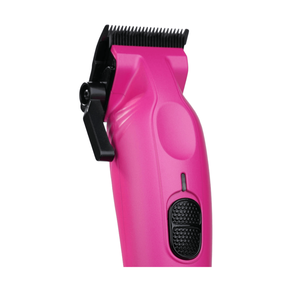 Cocco Hyper Veloce Pro Cordless Clipper w/ Digital Gap Ambassador Graphene Taper Blade + Charging Stand - Limited Edition Pink (CHVPC - PINK) - Kade Hair