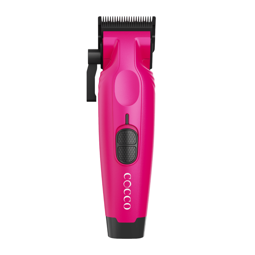 Cocco Hyper Veloce Pro Cordless Clipper w/ Digital Gap Ambassador Graphene Taper Blade + Charging Stand - Limited Edition Pink (CHVPC - PINK) - Kade Hair