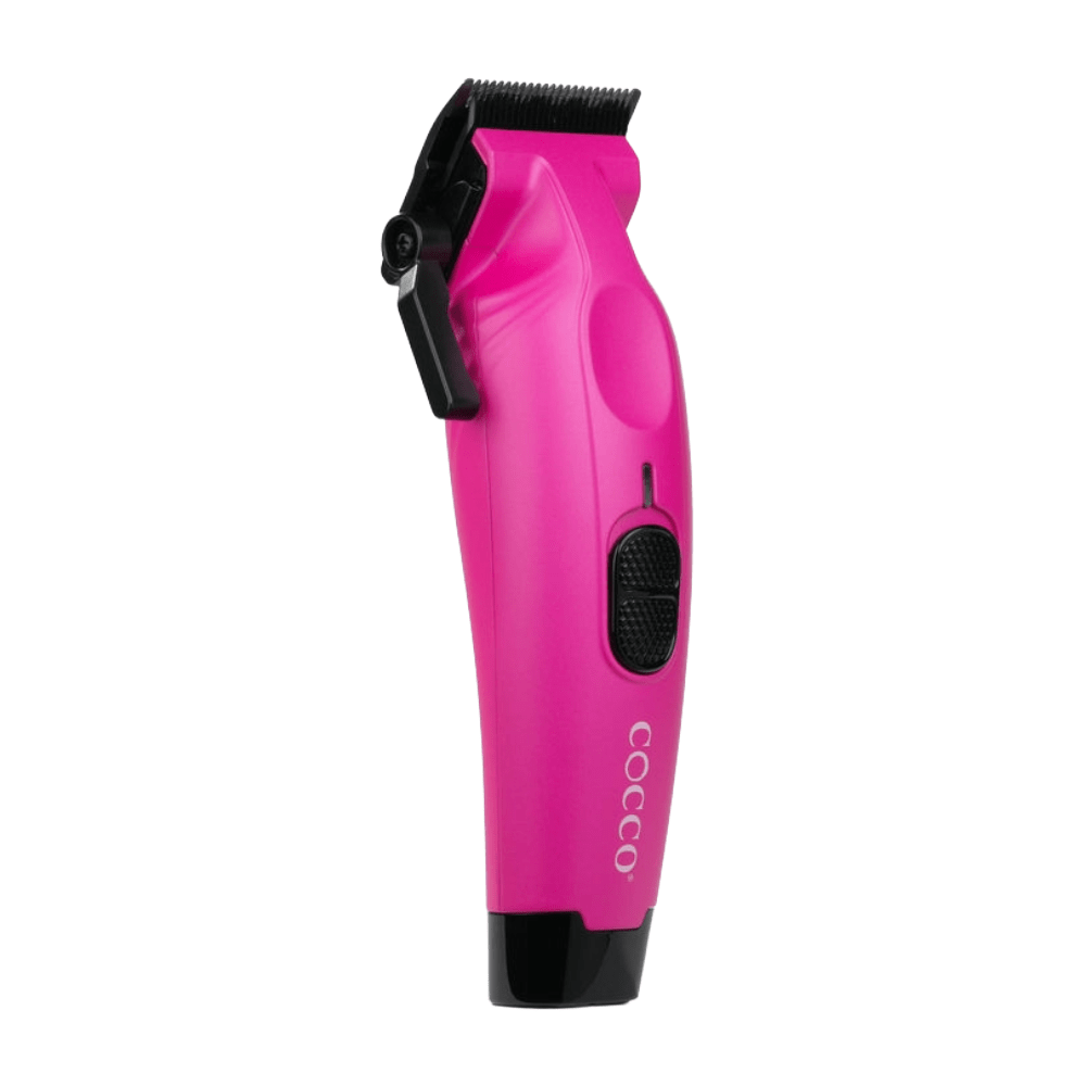 Cocco Hyper Veloce Pro Cordless Clipper w/ Digital Gap Ambassador Graphene Taper Blade + Charging Stand - Limited Edition Pink (CHVPC - PINK) - Kade Hair