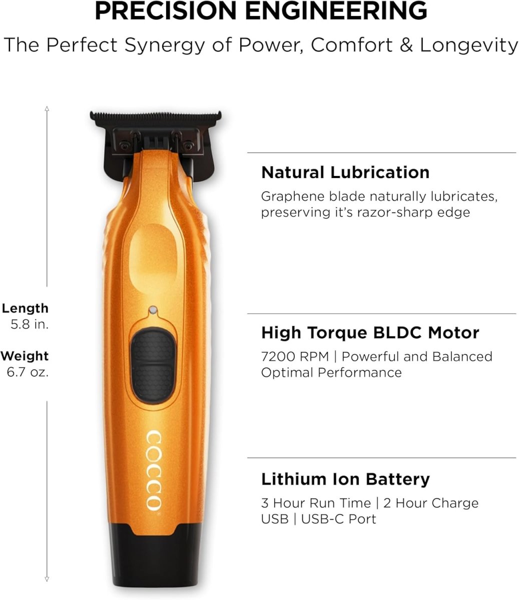 Cocco Hyper Veloce Pro Cordless Trimmer + Charging Stand - Kade Hair