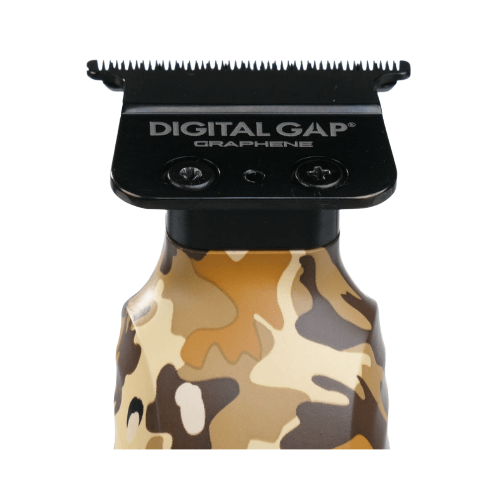 Cocco Hyper Veloce Pro Cordless Trimmer w/ Digital Gap Ambassador Graphene Blade + Charging Stand - Limited Edition Camo (CHVPT - CAMO) - Kade Hair