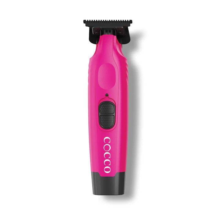 Cocco Hyper Veloce Pro Cordless Trimmer w/ Digital Gap Ambassador Graphene Blade + Charging Stand - Limited Edition Pink (CHVPT - PINK) - Kade Hair