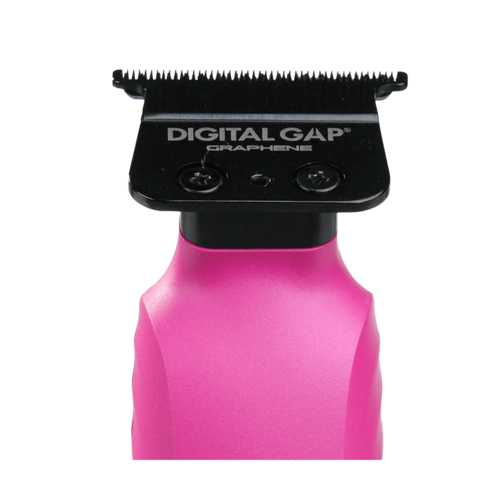 Cocco Hyper Veloce Pro Cordless Trimmer w/ Digital Gap Ambassador Graphene Blade + Charging Stand - Limited Edition Pink (CHVPT - PINK) - Kade Hair