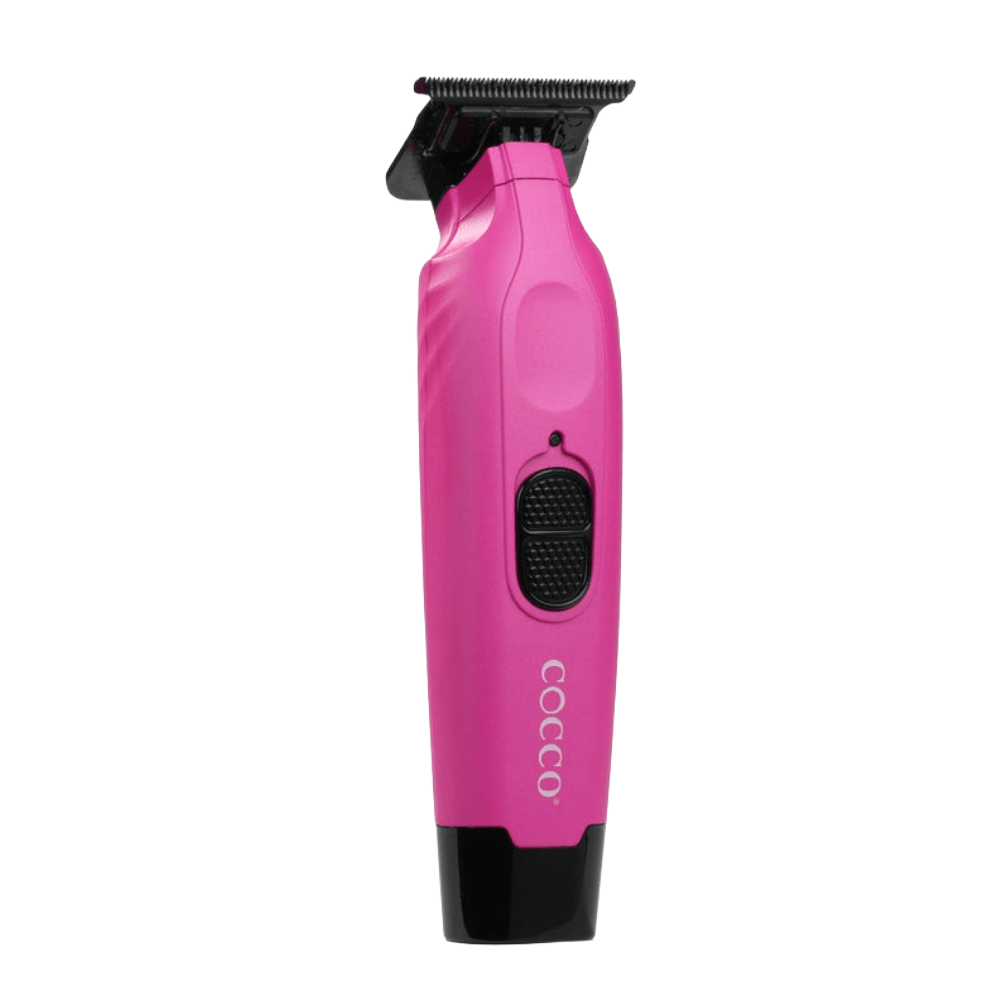 Cocco Hyper Veloce Pro Cordless Trimmer w/ Digital Gap Ambassador Graphene Blade + Charging Stand - Limited Edition Pink (CHVPT - PINK) - Kade Hair