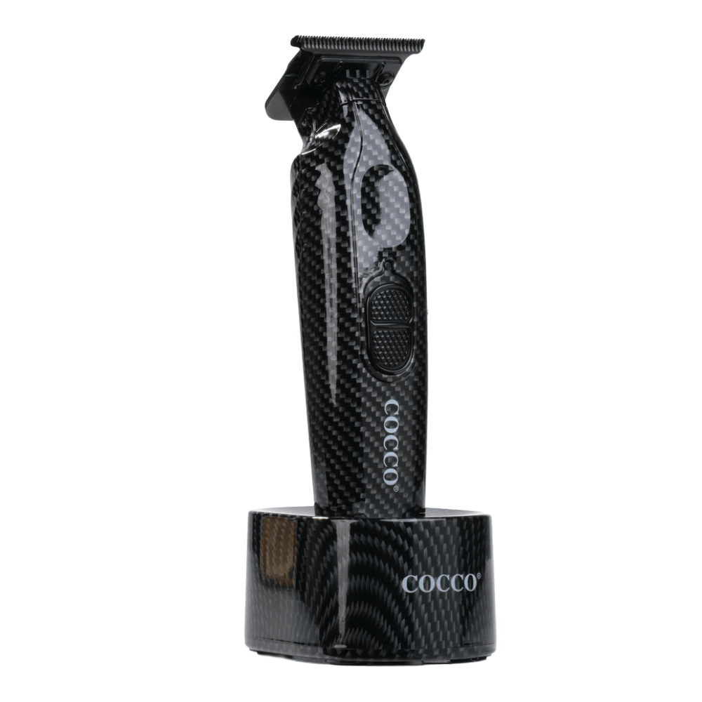 Cocco Hyper Veloce Pro Cordless Trimmer w/ Digital Gap Ambassador Graphene Blade - Limited Edition Carbon Fiber - Kade Hair