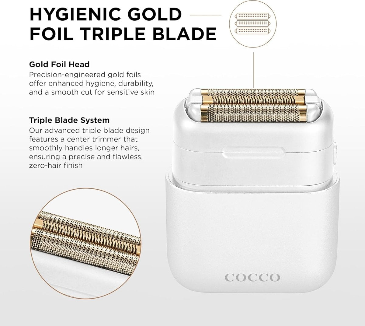 Cocco Impacto Micro Wet - to - Dry Foil Shaver - Kade Hair
