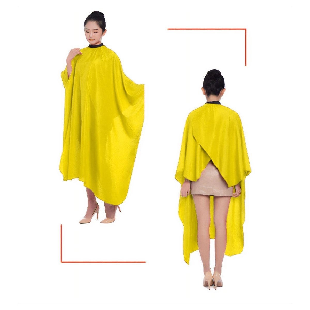 Eson - Barber Hairdressing Hair Cutting Capes & Gowns Yellow - Kade Hair