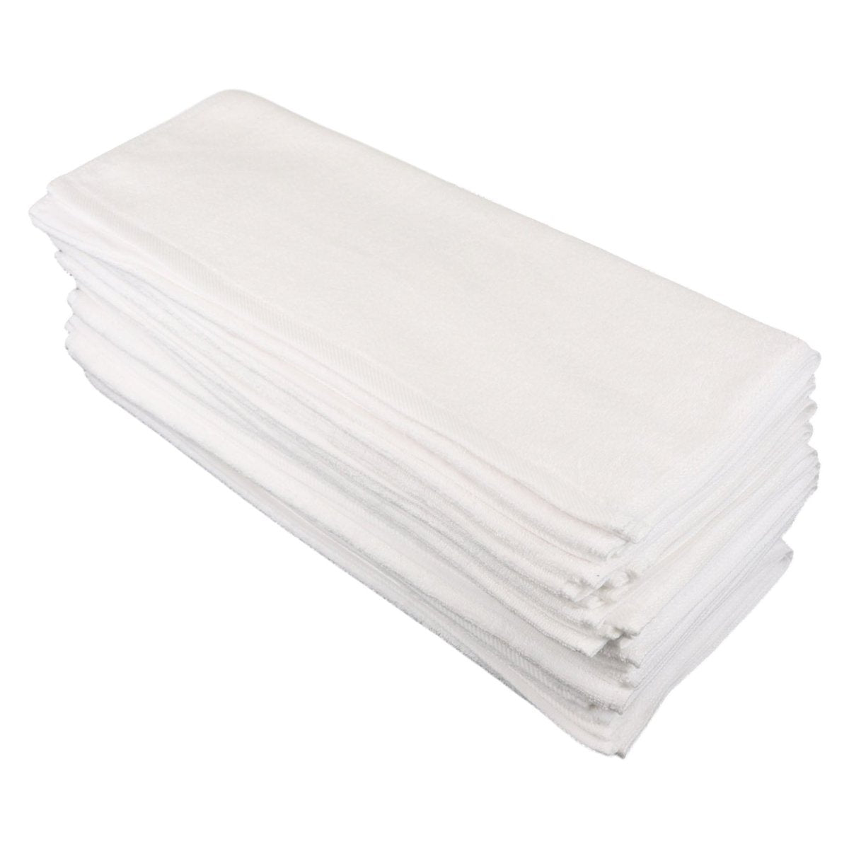 Eson - Classic Hair Salon Towel White 50x80cm 12pcs - Kade Hair