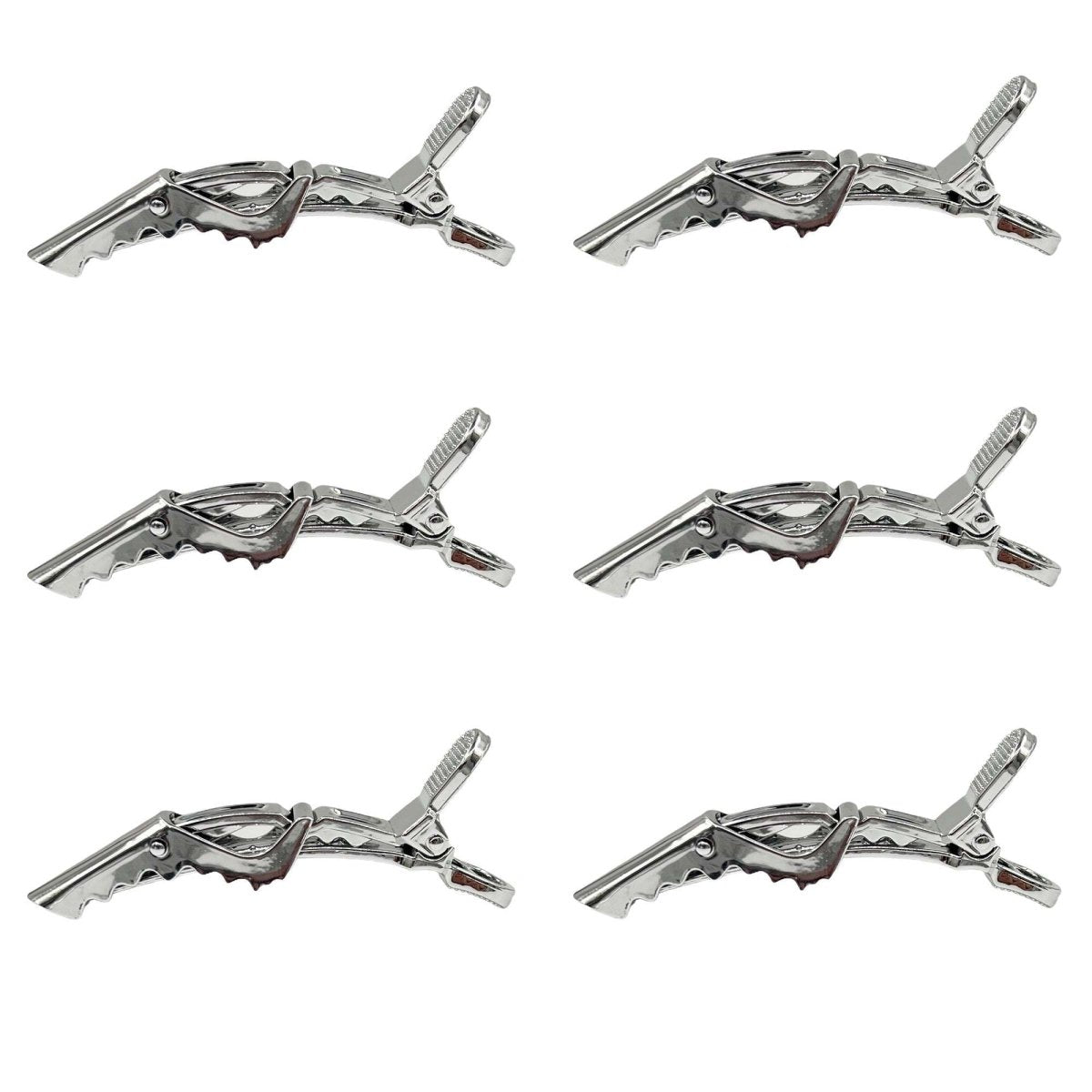 Eson - Crocodile Hair Clip 6pcs - Kade Hair