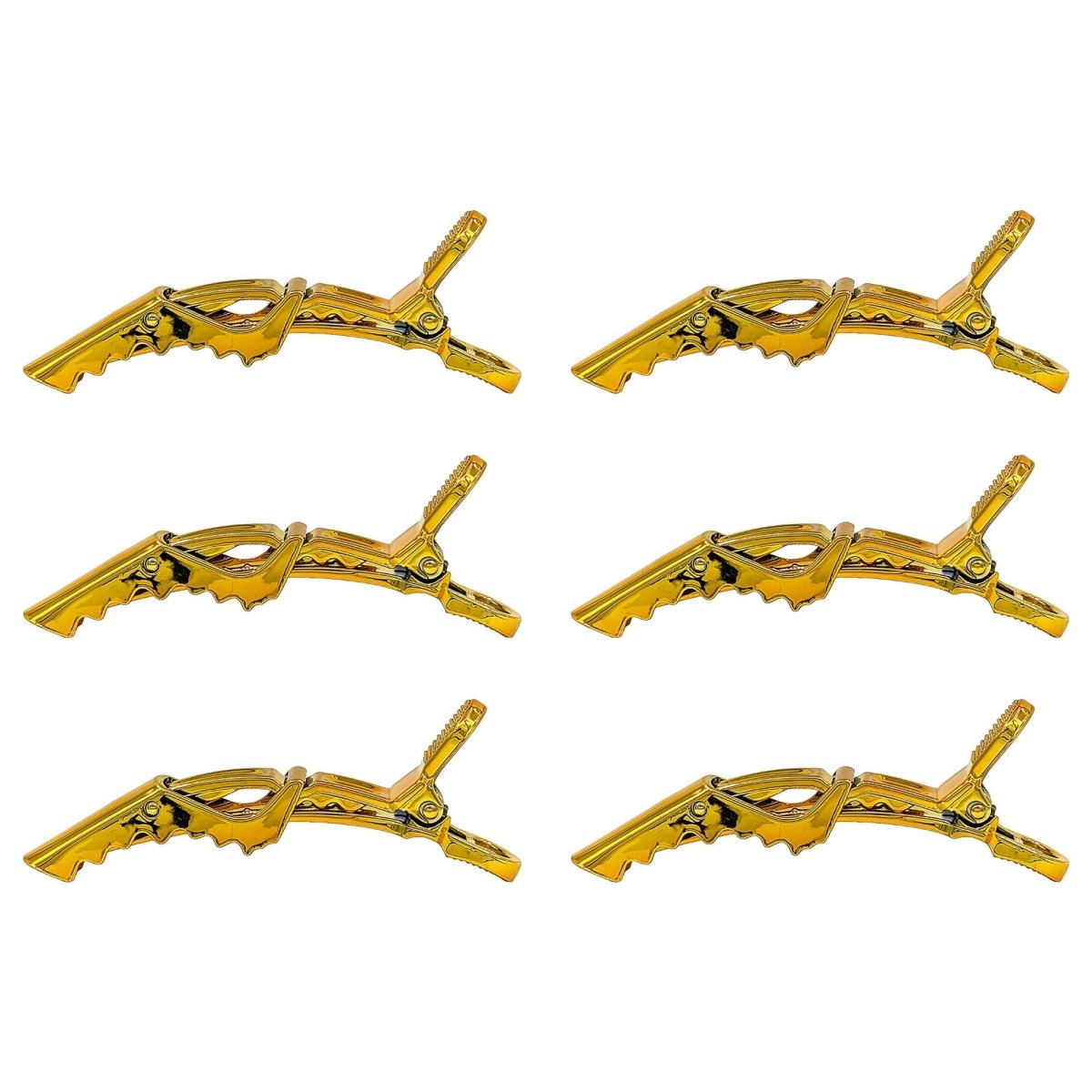Eson - Crocodile Hair Clip 6pcs - Kade Hair