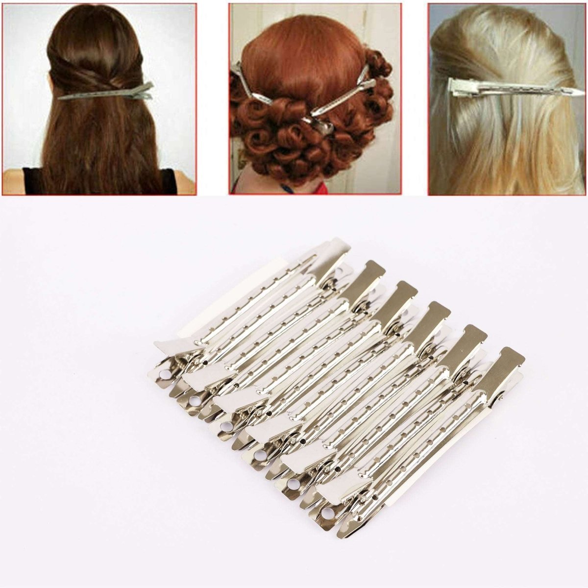 Eson - Duckbill Hair Clips 12pcs - Kade Hair
