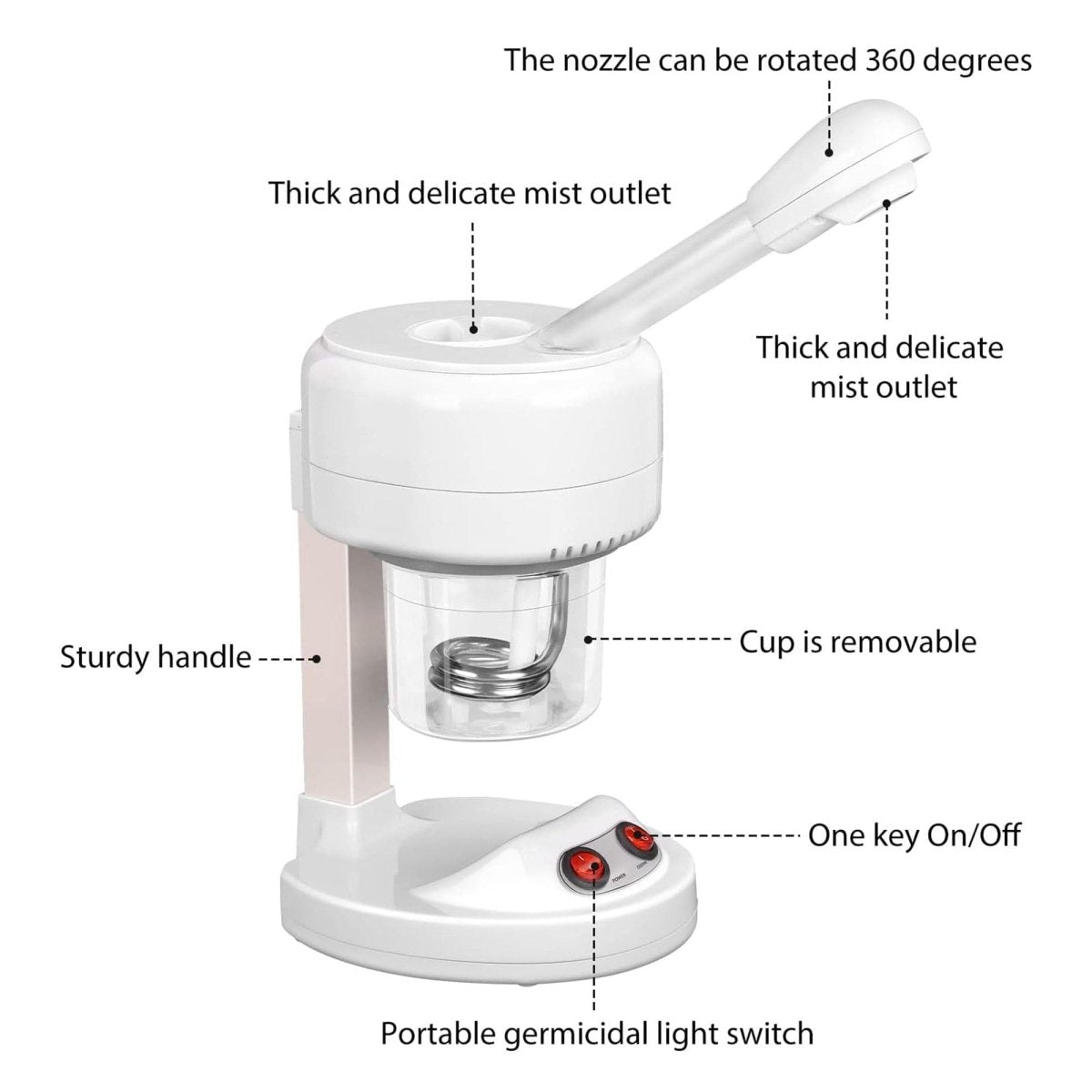 Eson - Facial Steamer Portable Face Mist Sprayer - Kade Hair