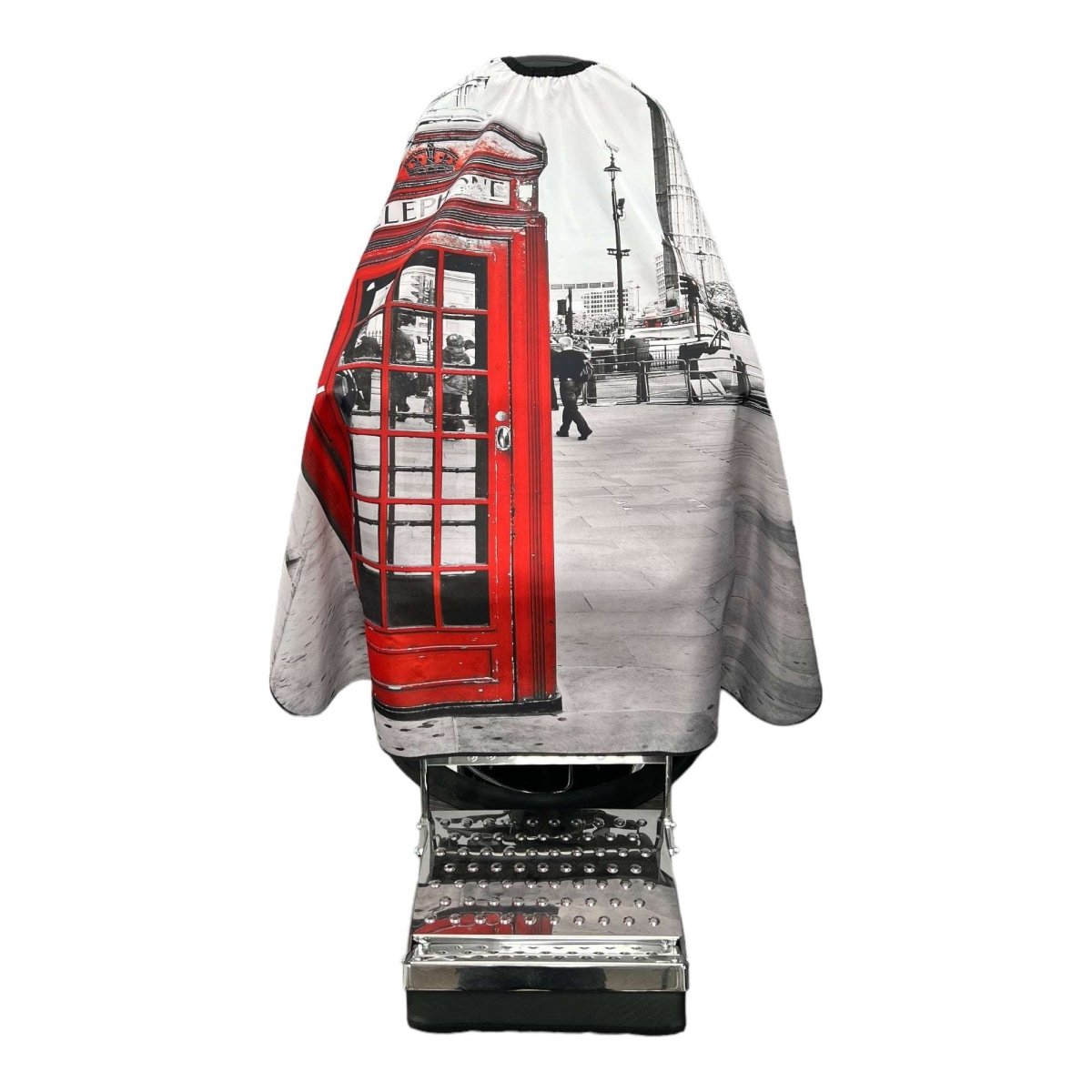 Gabri - Hair Cutting Capes & Gowns Blue & White Stripes - Kade Hair