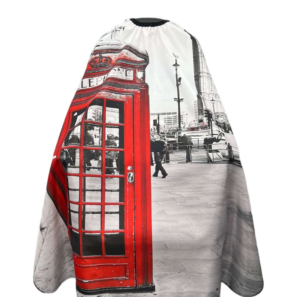 Gabri - Hair Cutting Capes & Gowns Blue & White Stripes - Kade Hair