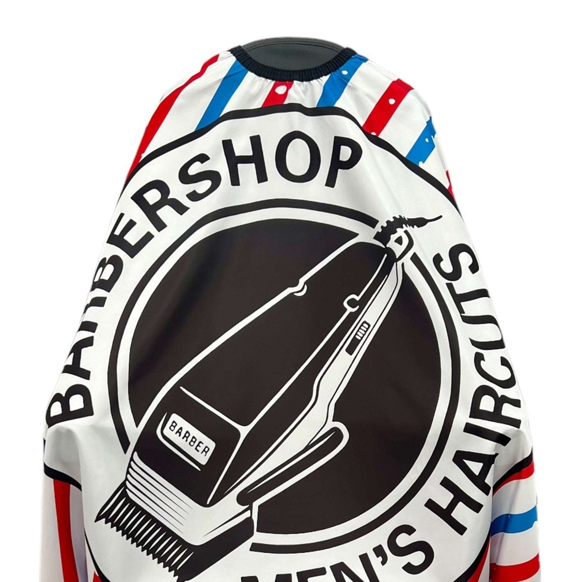 Gabri - Hair Cutting Capes & Gowns Blue & White Stripes - Kade Hair