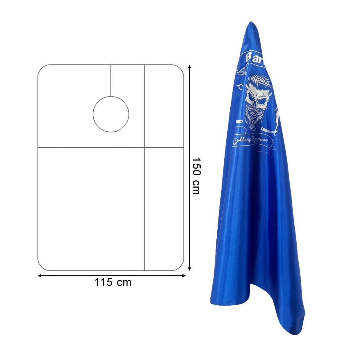 Gabri - Hair Cutting Capes & Gowns Skull Series - Kade Hair