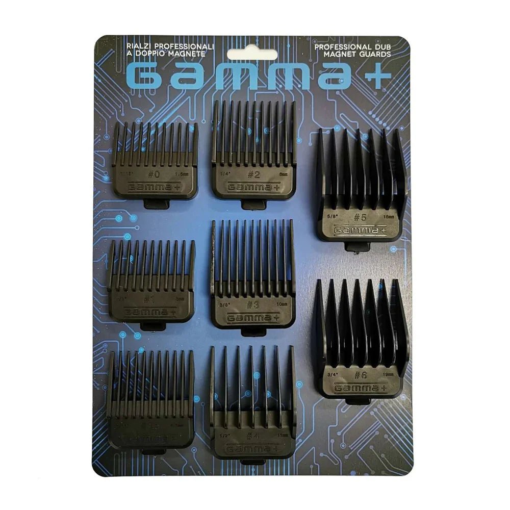 Gamma+ Professional DUB Double Magnetic Guards - Set of 8 - Kade Hair