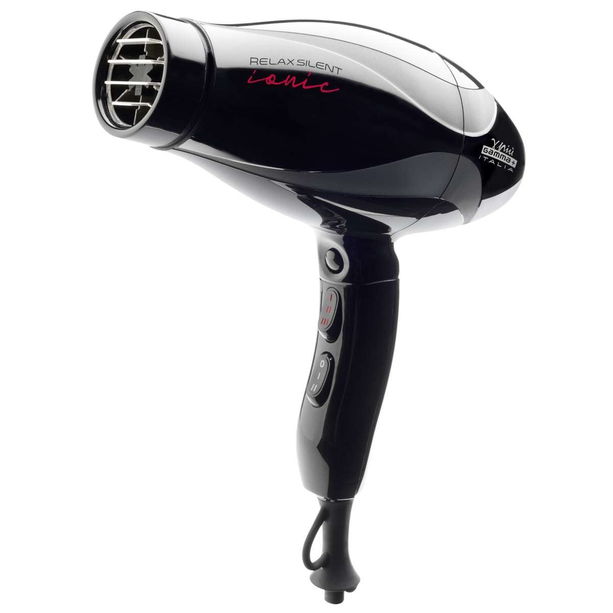 Gamma+ Relax Silent Ionic Hairdryer - Black - Kade Hair