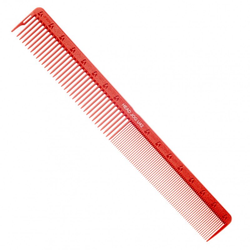 Head Jog U42 Large Cutting Comb - Red - Kade Hair