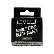 L3VEL3 Double Edge Chromium Ceramic Platinum Replacement Razor Blades - 100ct - Kade Hair