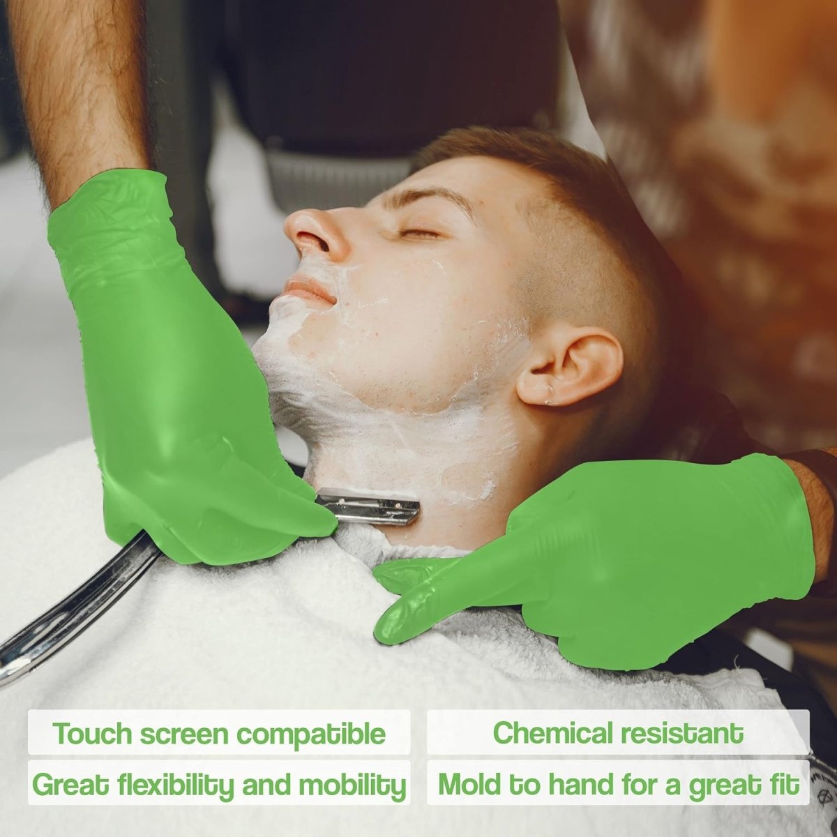 L3VEL3 Professional Nitrile Gloves 100pk - Lime - Kade Hair