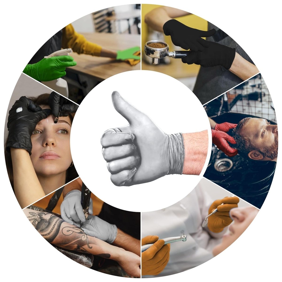L3VEL3 Professional Nitrile Gloves 100pk - Liquid Metal - Kade Hair