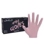 L3VEL3 Professional Nitrile Gloves 100pk - Pearl Pink - Kade Hair