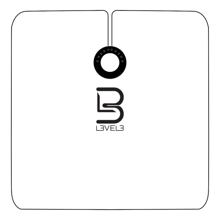 L3VEL3 Professional Rubber Neck Cutting Cape / Gown - White - Kade Hair