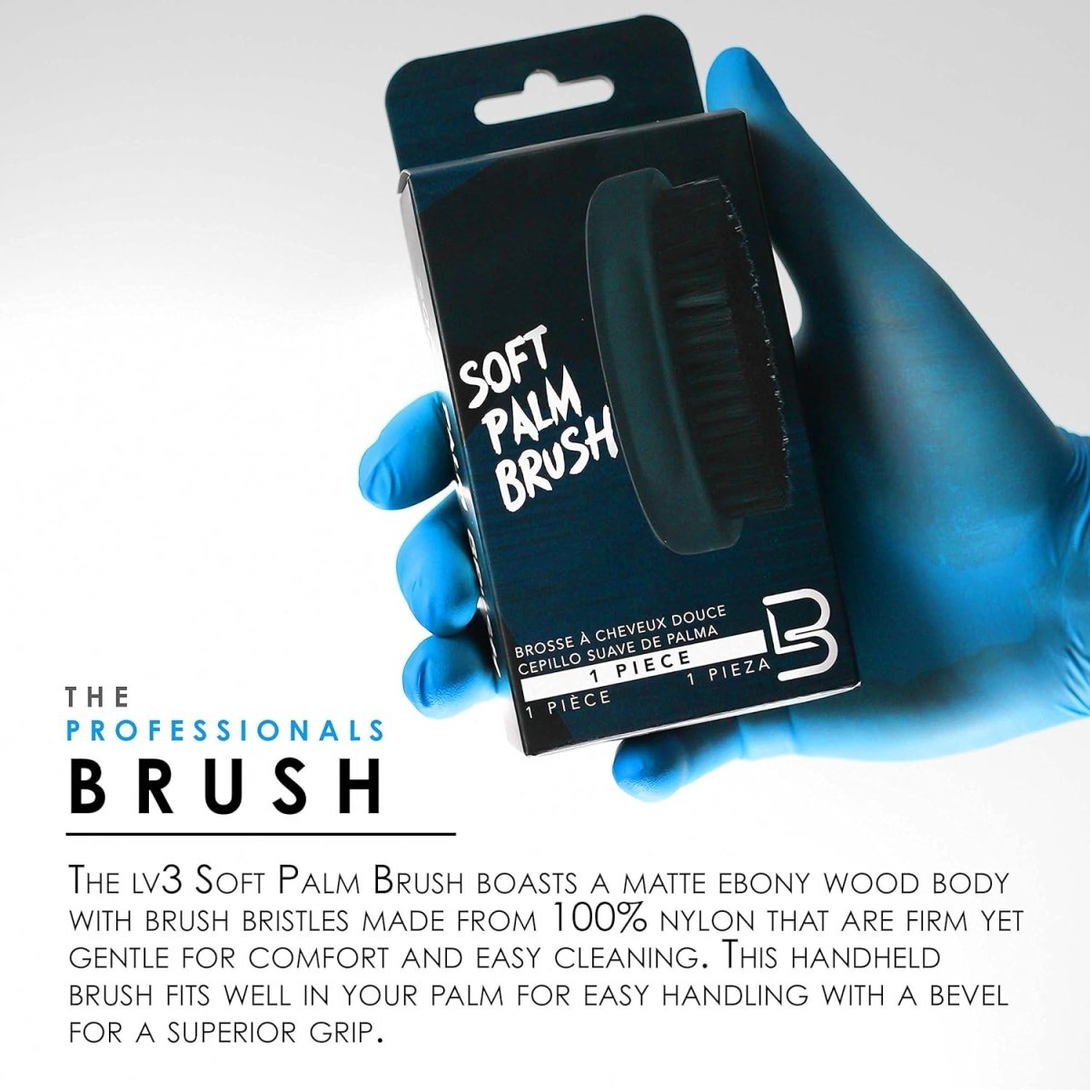 L3VEL3 Soft Palm Brush - Kade Hair