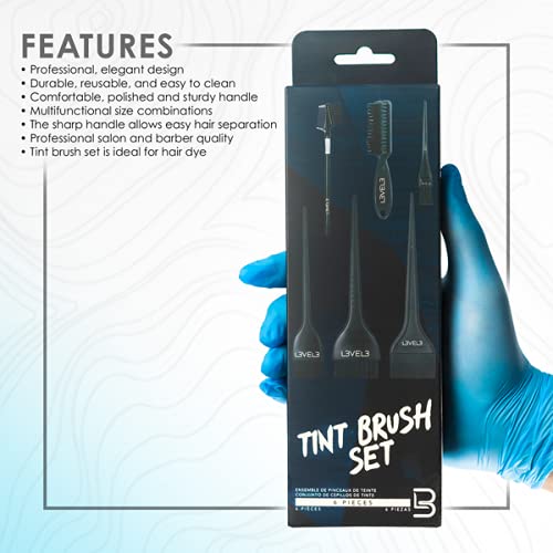 L3VEL3 Tint Brush Set (6pc) - Kade Hair