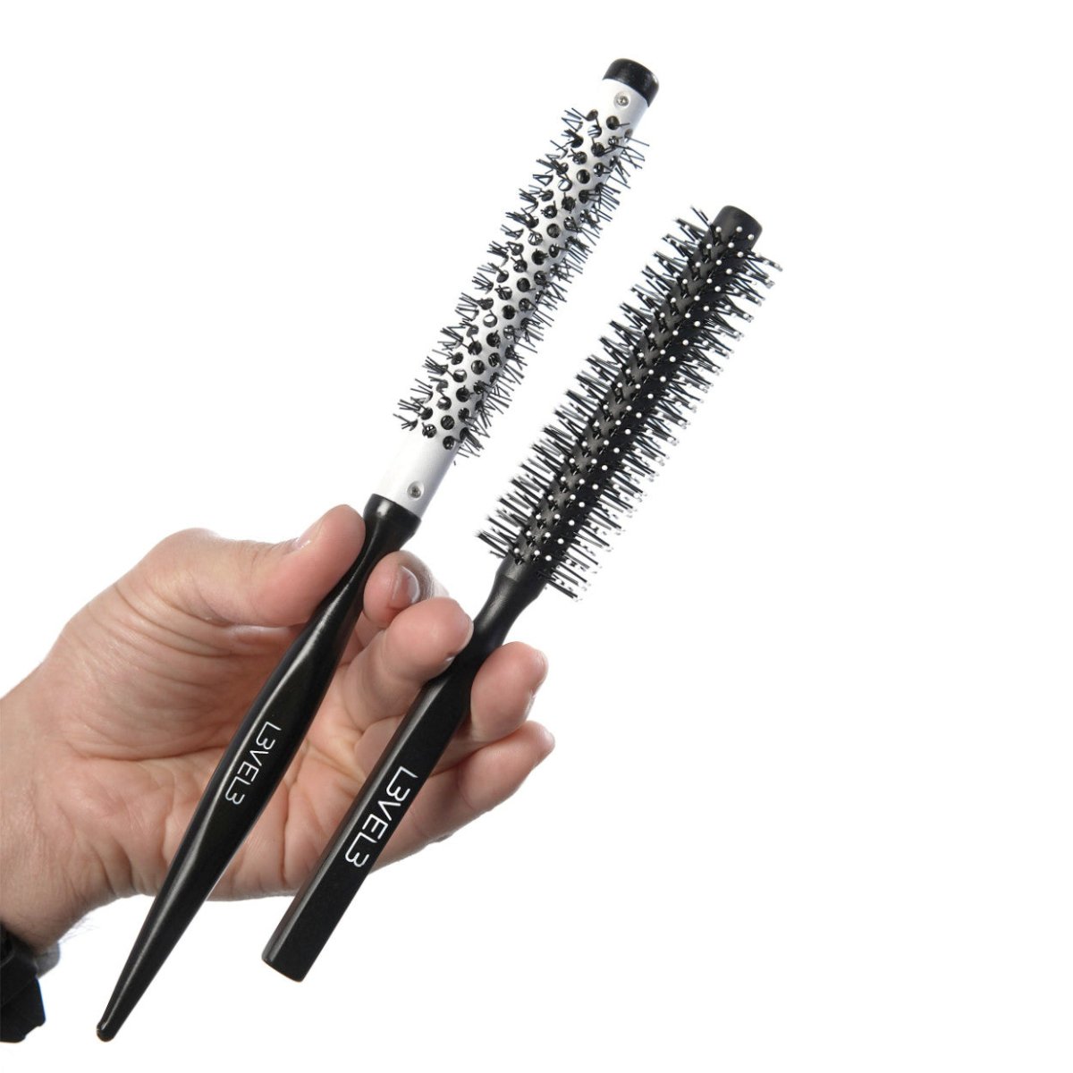 L3VEL3 Wooden Round Brush Set 2pk - Kade Hair