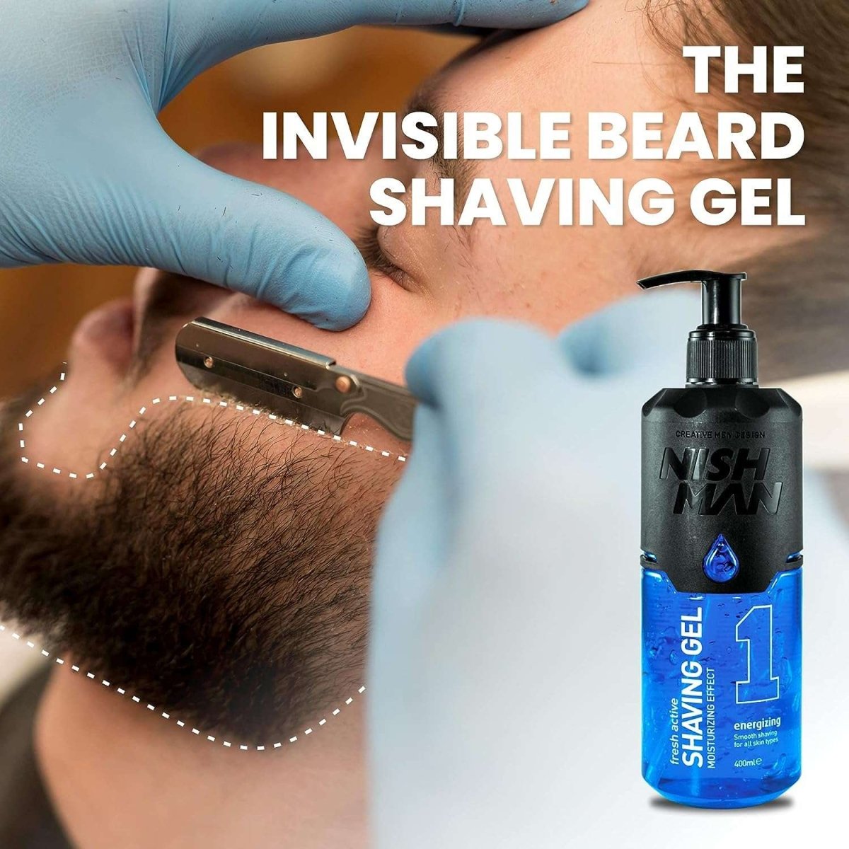 Nishman Shaving Gel (400ml/13.5oz) - Kade Hair