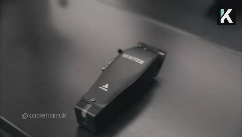 Load video: Andis Master Black Label Edition Cordless Clipper