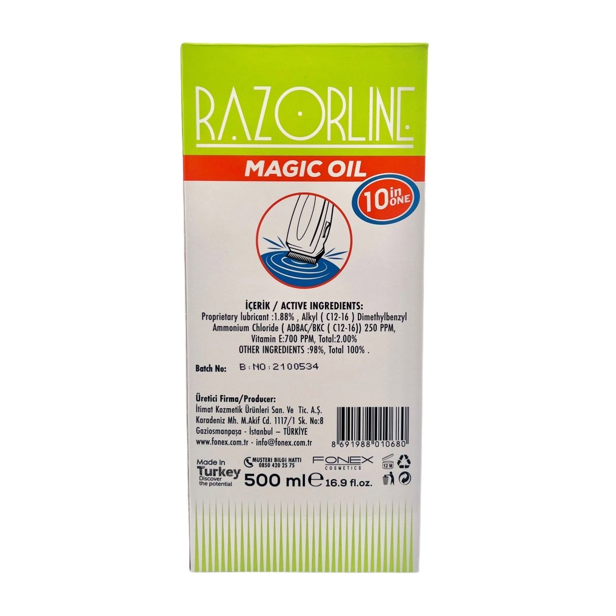 Razorline - Clipper Oil Magic Oil 10 - in - 1 500ml - Kade Hair