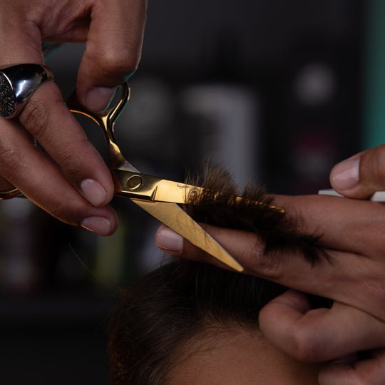 Rolda 6" Right Handed Cutting Scissor & Thinning Shears Set - Gold - Kade Hair