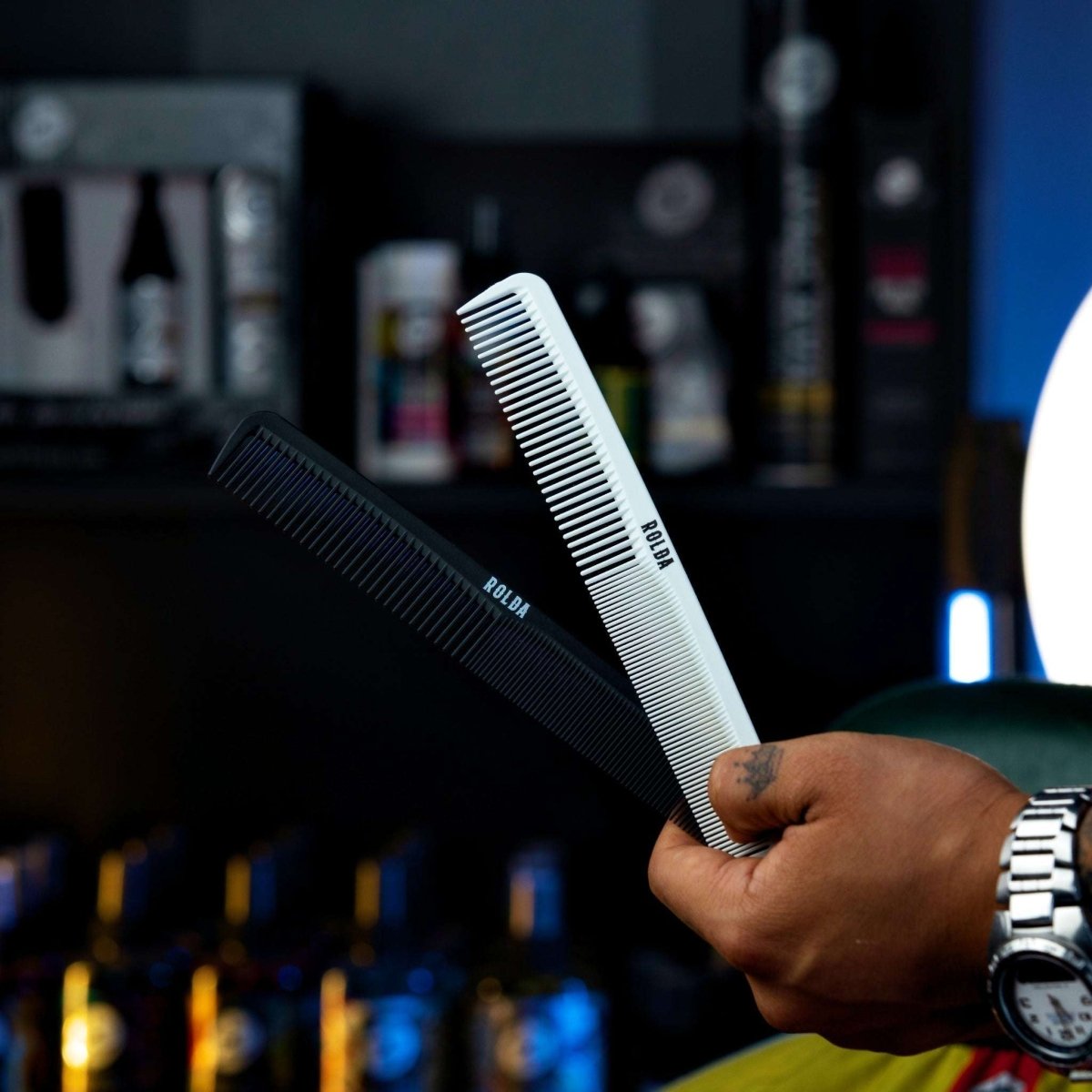 Rolda 7" Carbon - Fiber Barber Styling Comb - Kade Hair