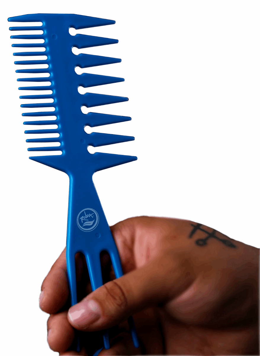 Rolda 8.25" Multi - Style 3 - in - 1 Barber Fish Comb - Kade Hair