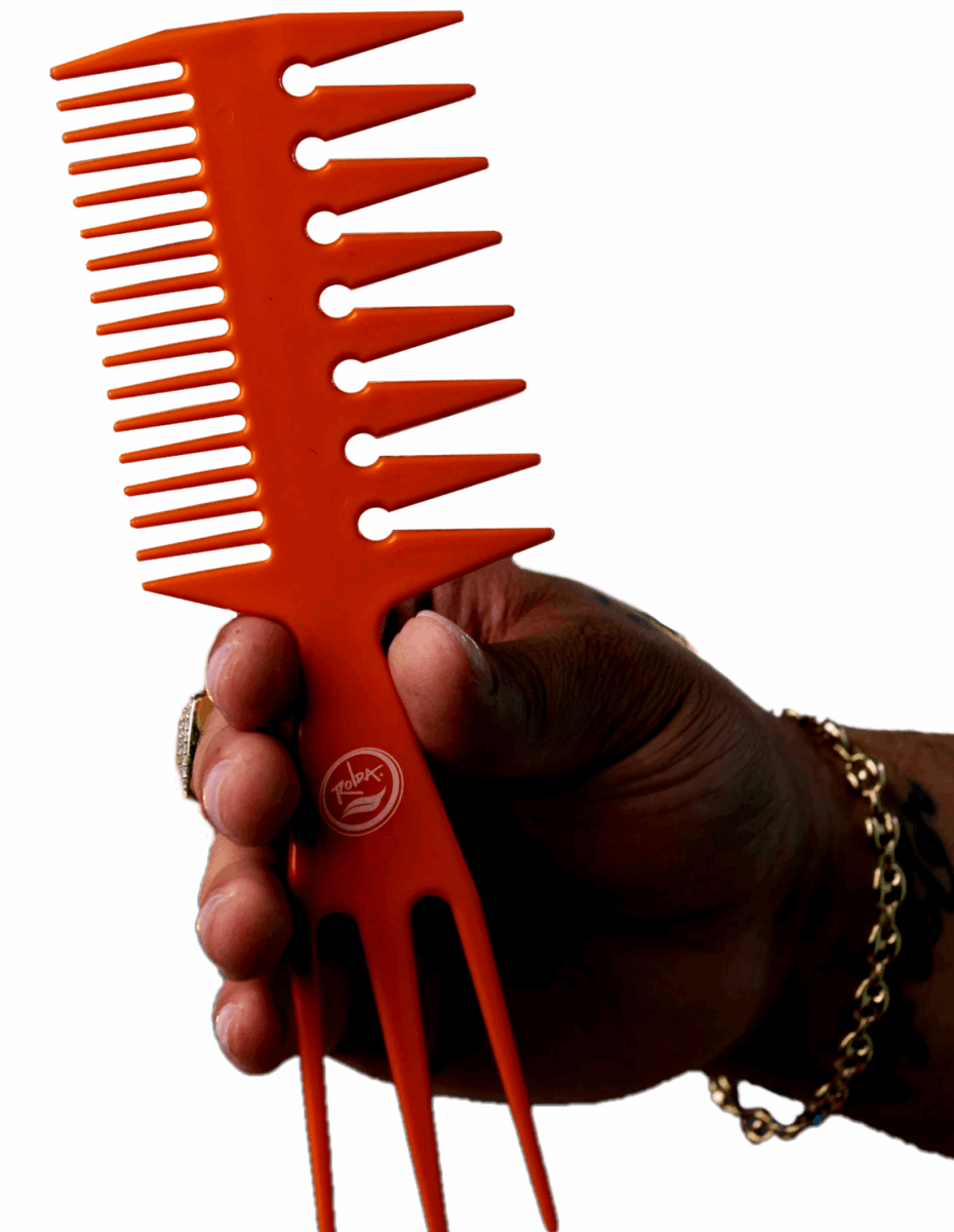 Rolda 8.25" Multi - Style 3 - in - 1 Barber Fish Comb - Kade Hair