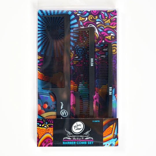 Rolda Barber Hair Styling Comb Kit - 3pk - Kade Hair