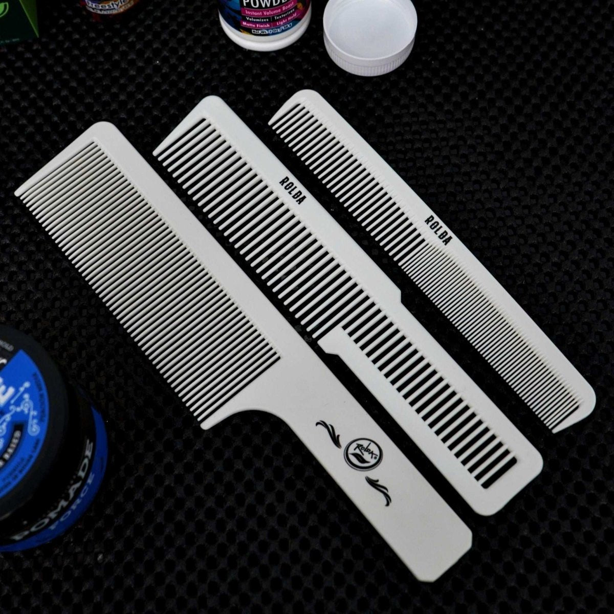 Rolda Barber Hair Styling Comb Kit - 3pk - Kade Hair