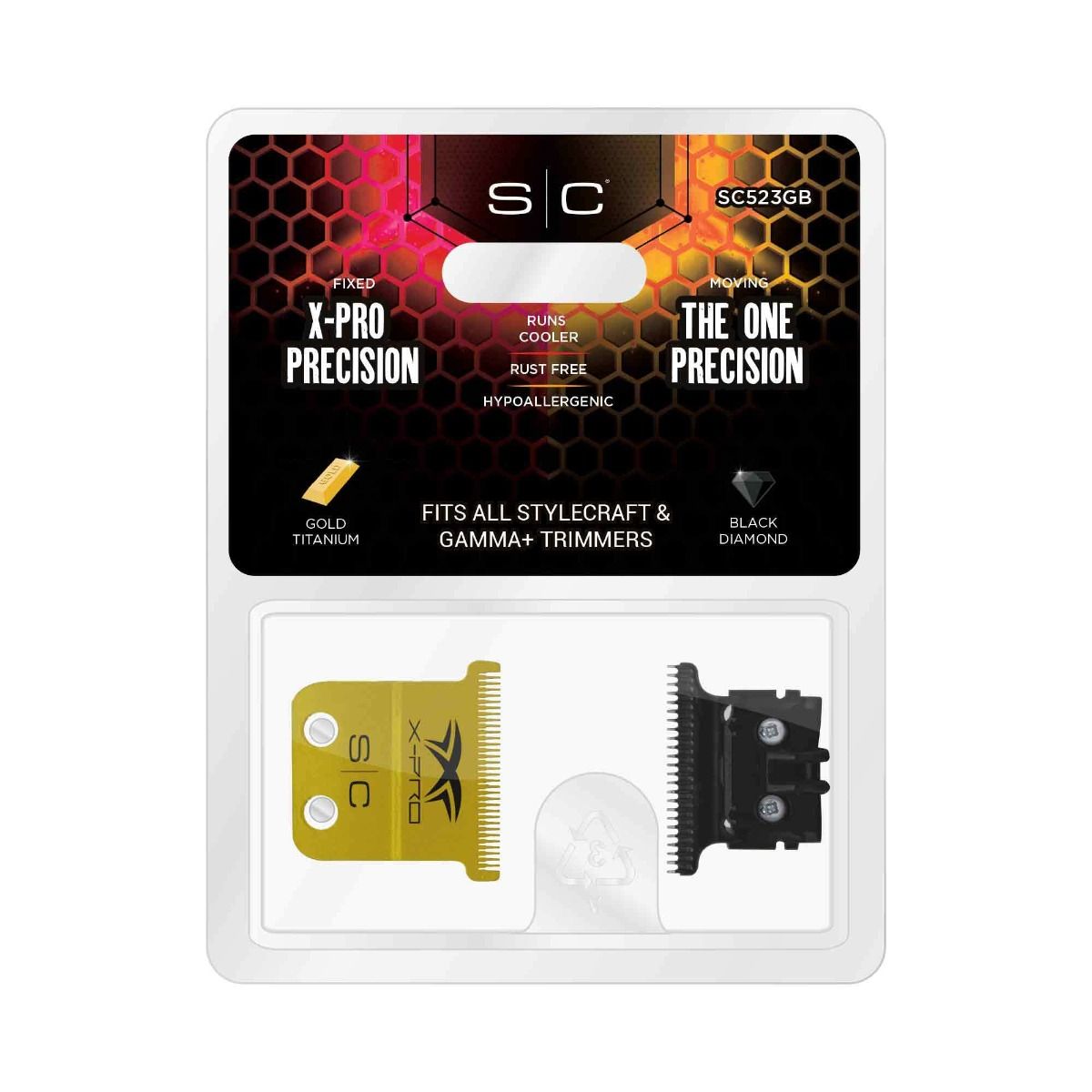 StyleCraft Gold X-Pro Precision Blade with THE ONE Deep Tooth Cutter