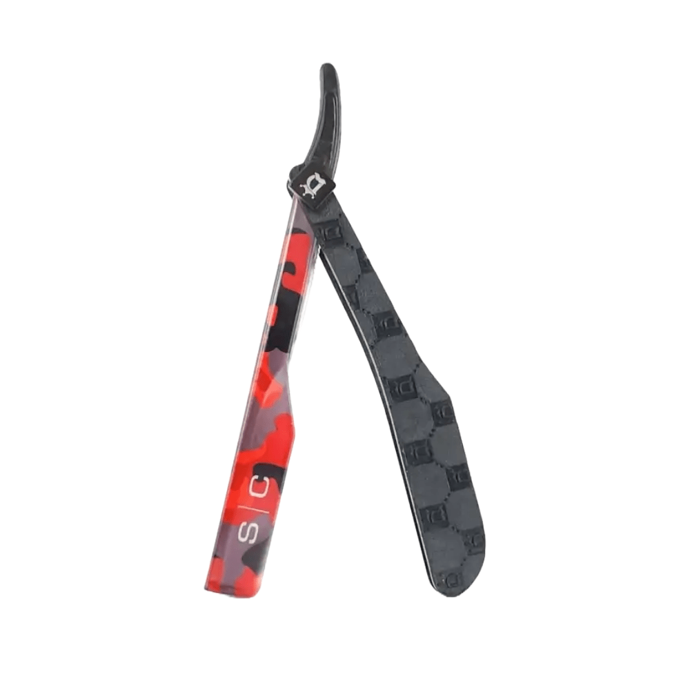 StyleCraft Deluxe Camo Line Straight Edge Razor Tool - Kade Hair