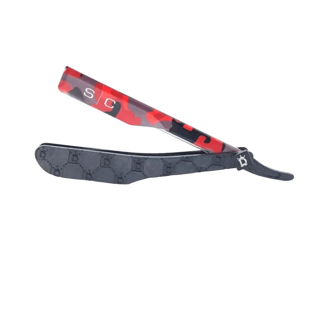 StyleCraft Deluxe Camo Line Straight Edge Razor Tool - Kade Hair