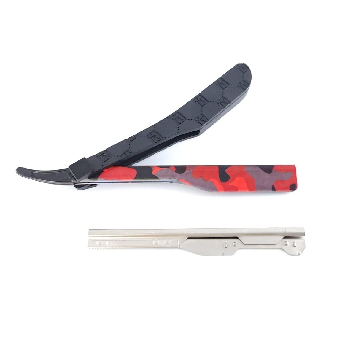 StyleCraft Deluxe Camo Line Straight Edge Razor Tool - Kade Hair