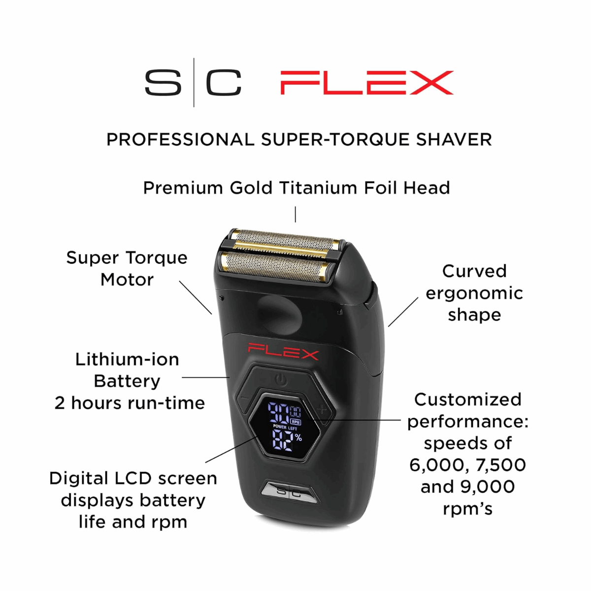StyleCraft Flex Foil Shaver Professional Super - Torque Motor - Kade Hair