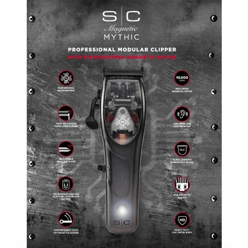 StyleCraft Mythic Professional Metal Hair Clipper With Microchipped Magnetic Motor - Kade Hair
