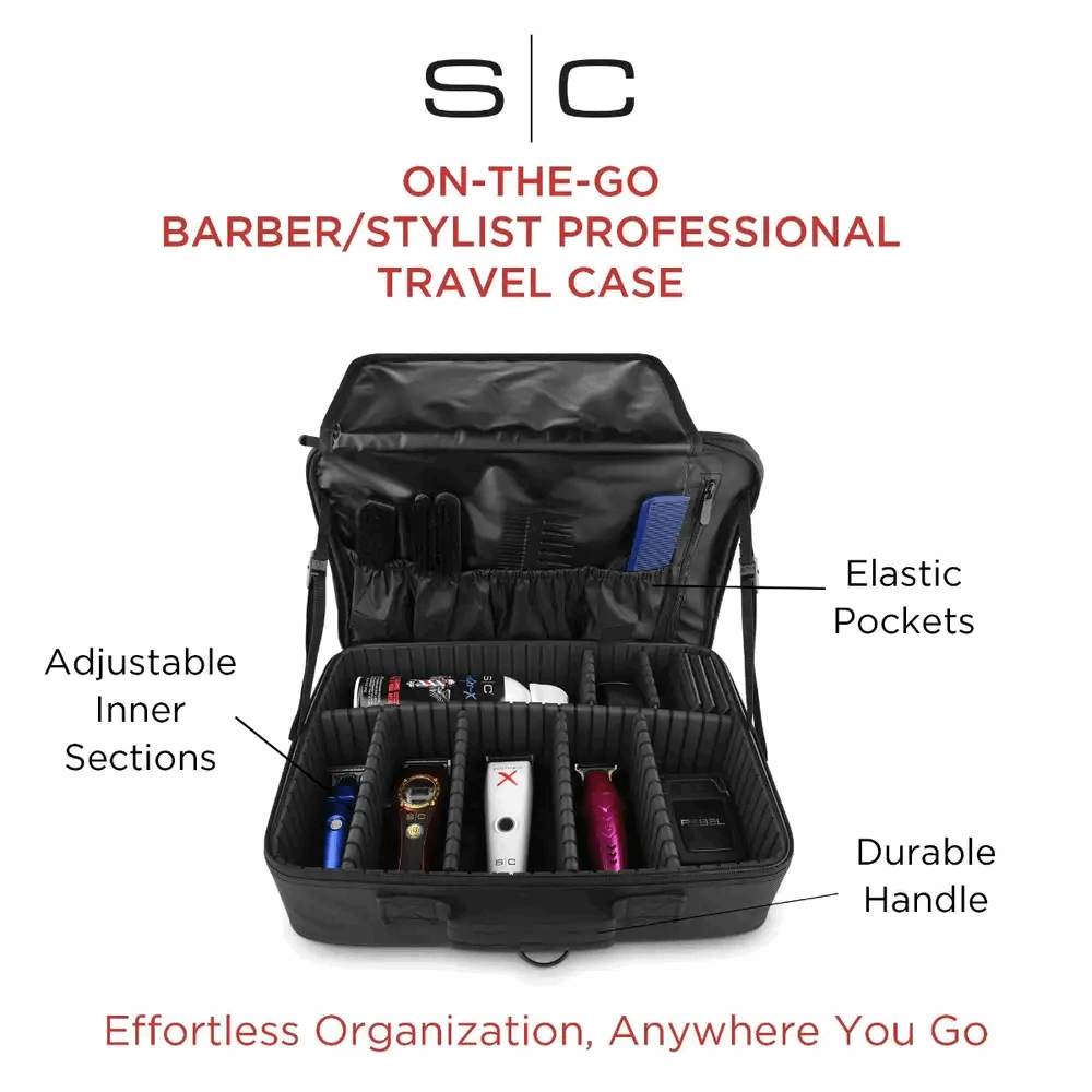 StyleCraft On - The - Go Barber/Stylist Tool Case w/ Mirror - Kade Hair