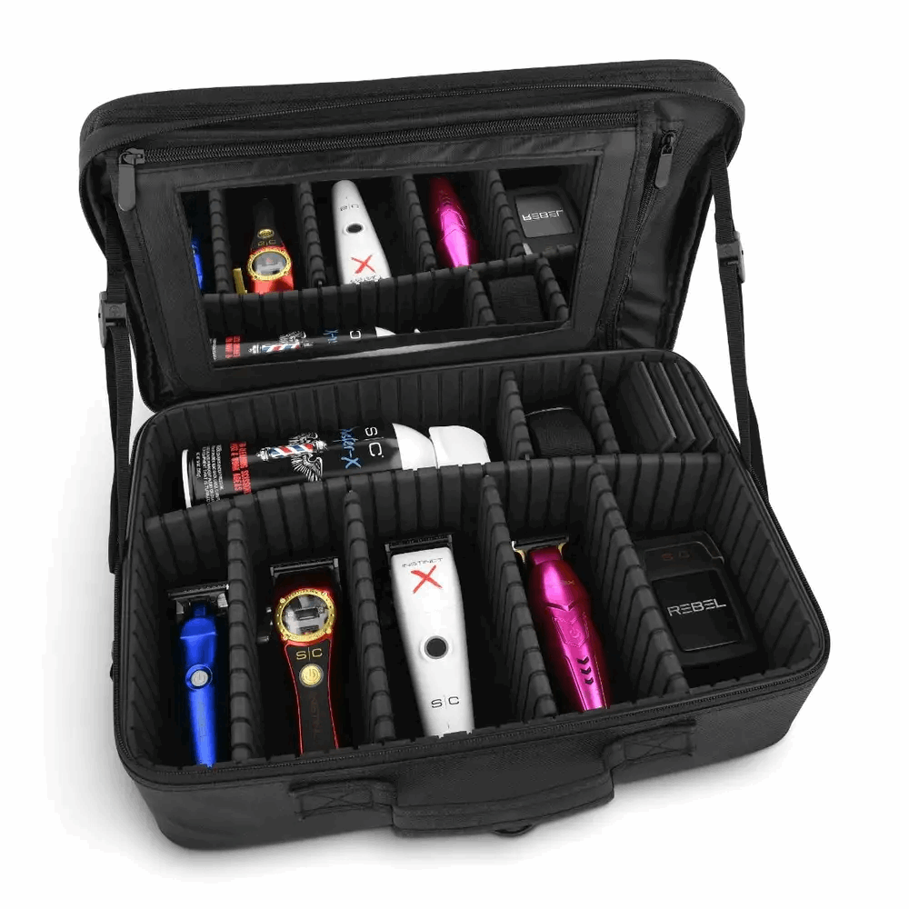 StyleCraft On - The - Go Barber/Stylist Tool Case w/ Mirror - Kade Hair